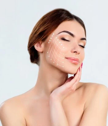 Young woman enjoying healthy, radiant skin after professional med spa treatments.